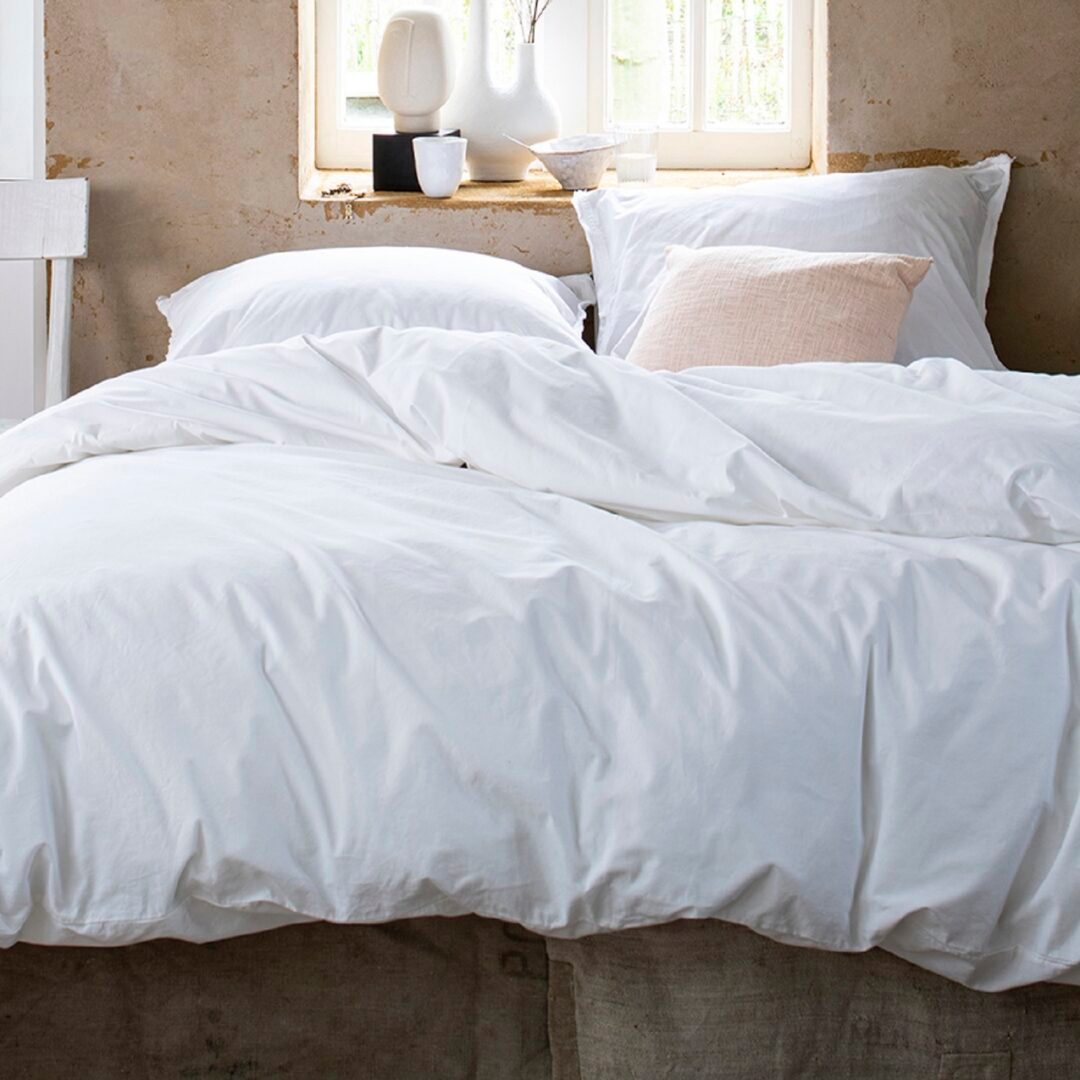 Moon dekbedovertrek white