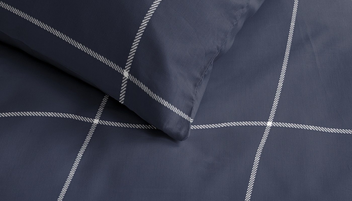 Robyn dekbedovertrek dark blue