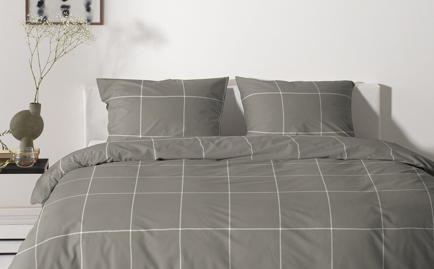 Robyn dekbedovertrek taupe