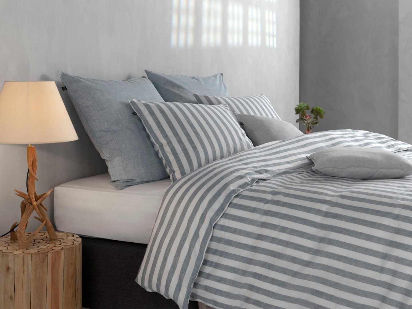 Banda di Lino dekbedovertrek denim