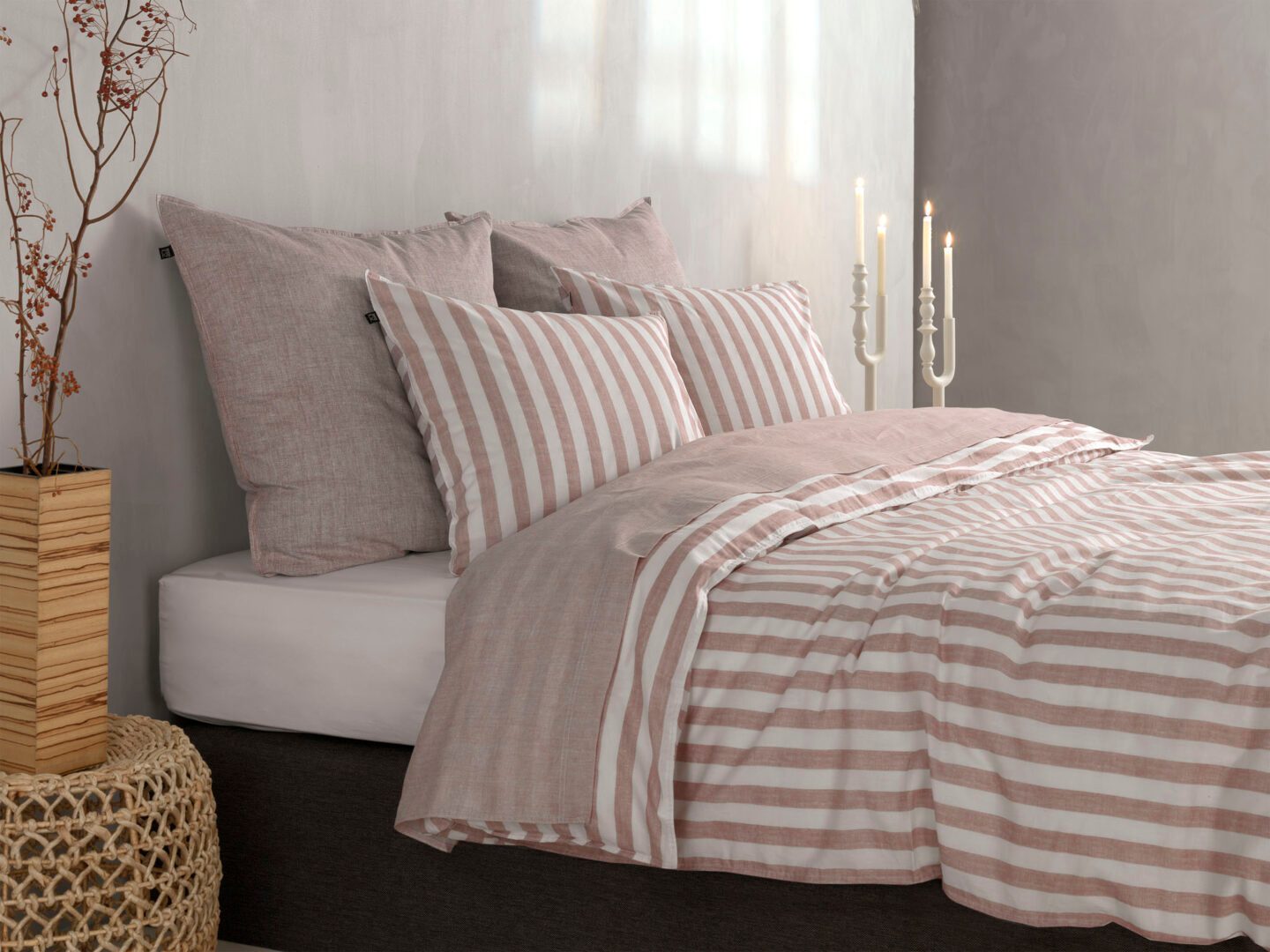 Banda di Lino dekbedovertrek shell nude