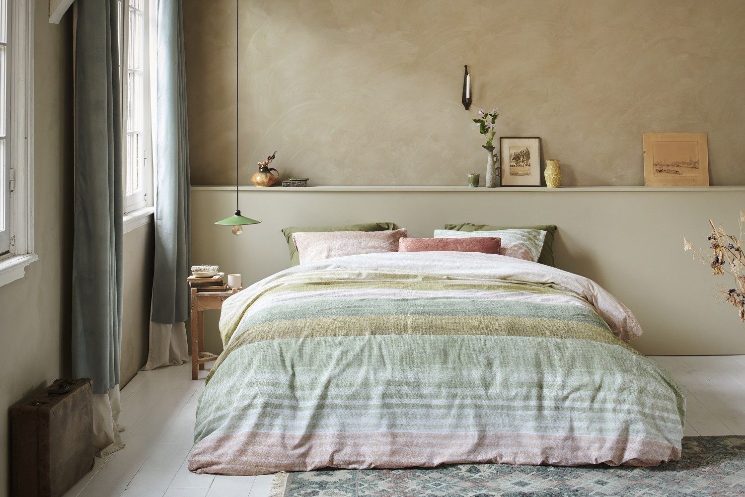 Ariadne at Home Tone dekbedovertrek - groen