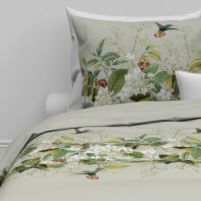 Een zomers interieur met botanisch beddengoed van Zohome