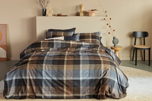 Beddinghouse Brett dekbedovertrek - grijs