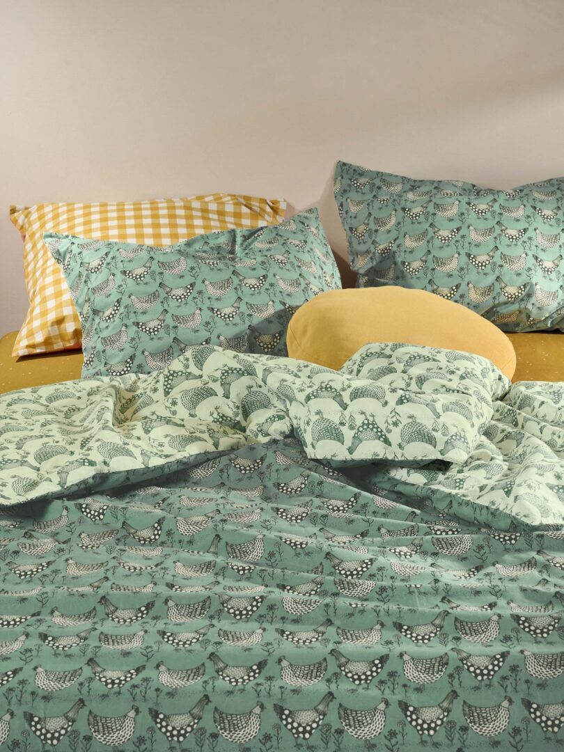 Essenza Chicken Run dekbedovertrek - percale katoen