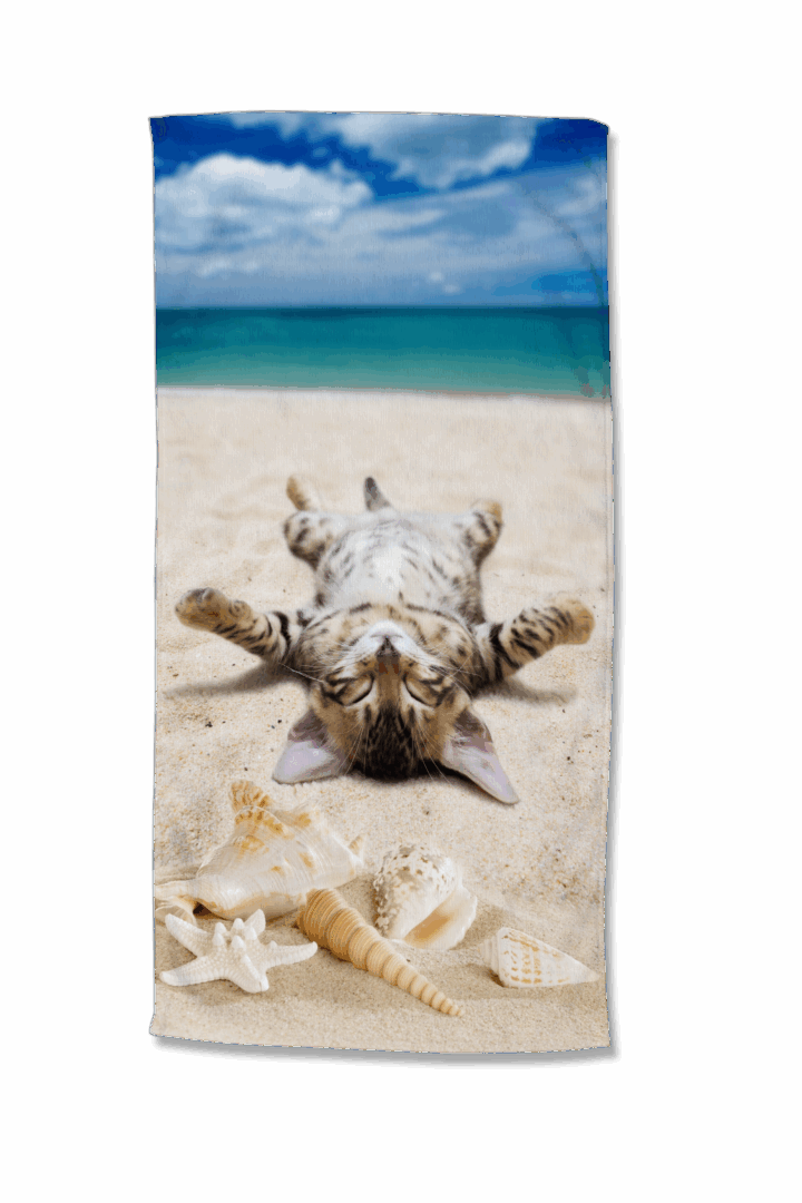 Good Morning Beachcat strandlaken