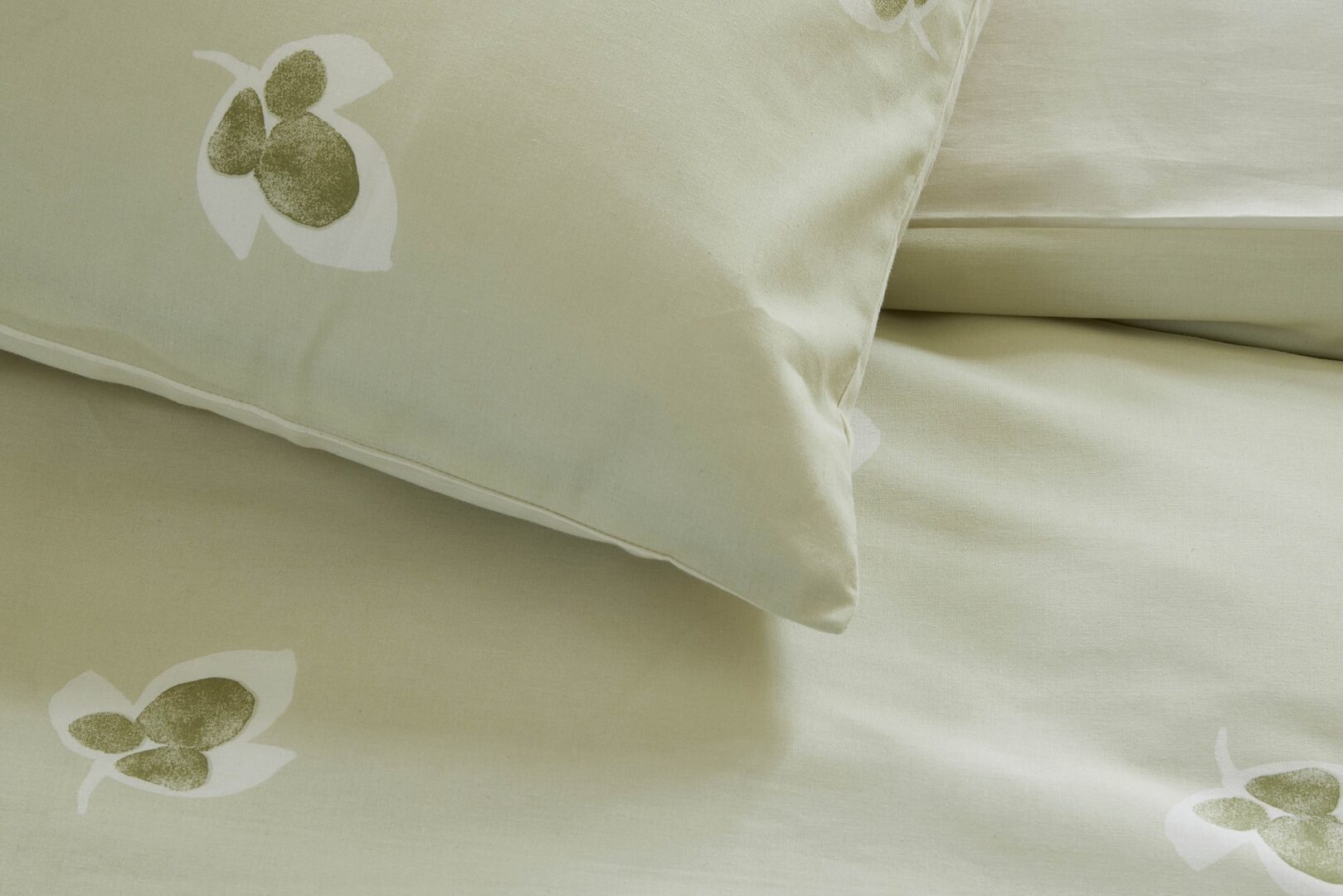 Walra Glossy Grapevine dekbedovertrek - groen