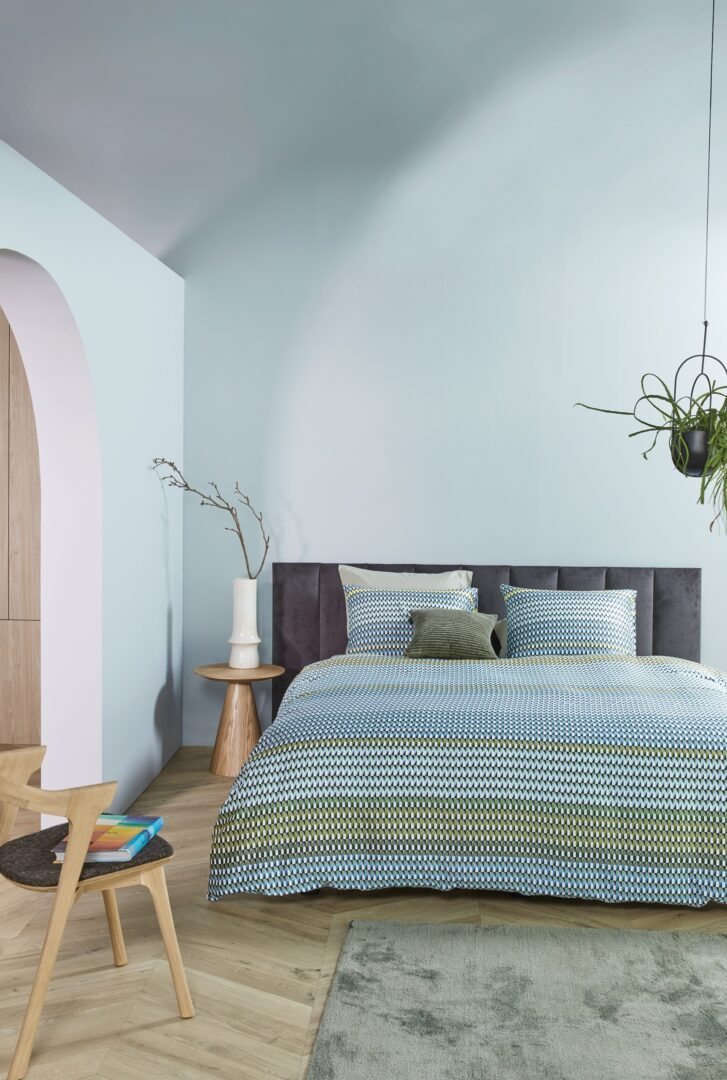 Kardol Rhythm dekbedovertrek - blue green