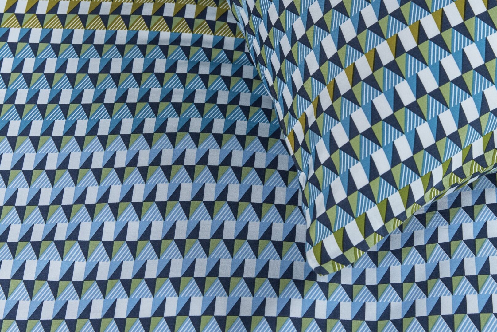 Kardol Rhythm dekbedovertrek - blue green