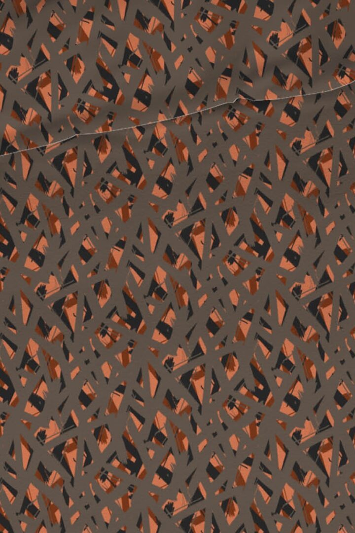 Romanette Glockner flanel dekbedovertrek - taupe terra