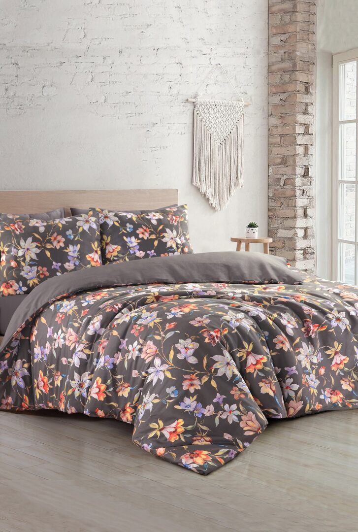 Papillon Nora dekbedovertrek - grijs