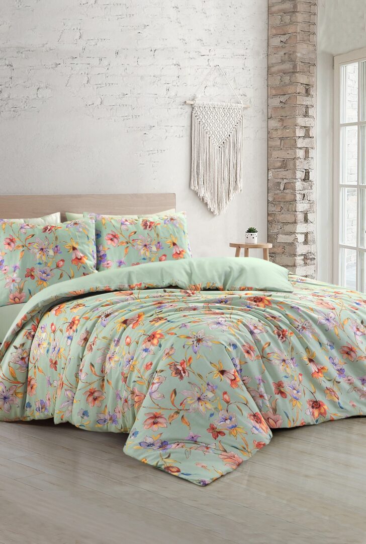 Papillon Nora dekbedovertrek - groen