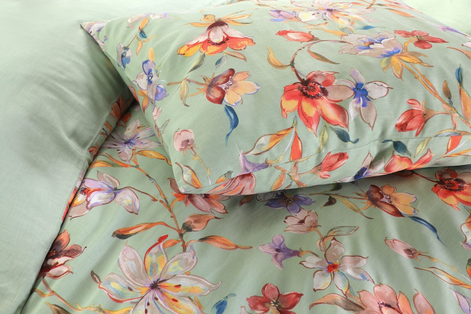 Papillon Nora dekbedovertrek - groen