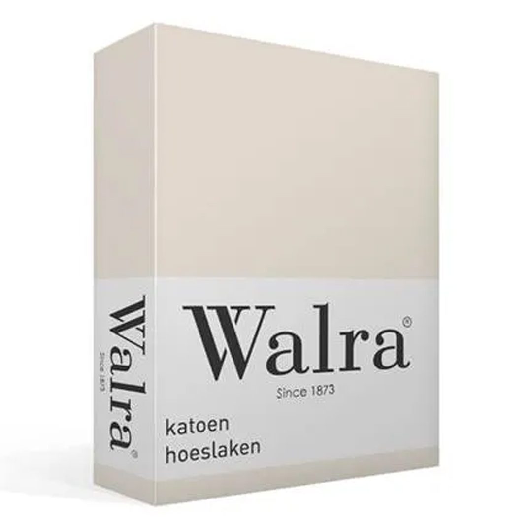 Walra katoen hoeslaken - zand