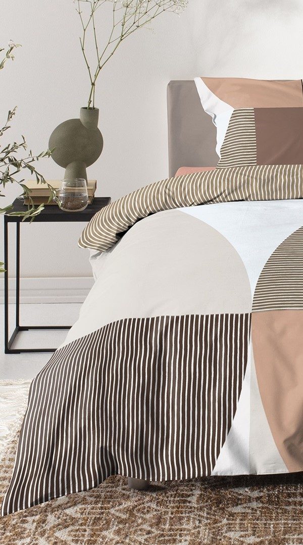 Cinderella Kyan flanel dekbedovertrek - terra