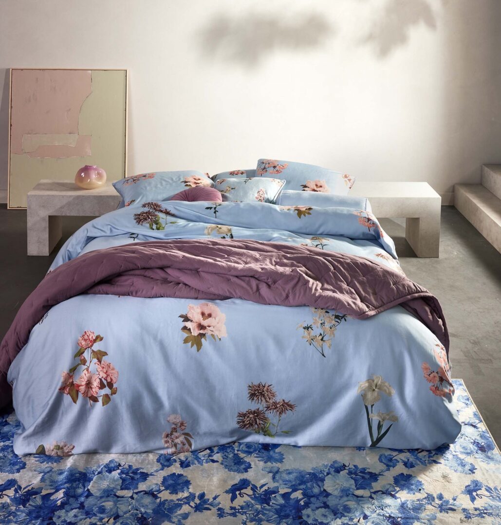 Annebella dekbedovertrek - zen blue