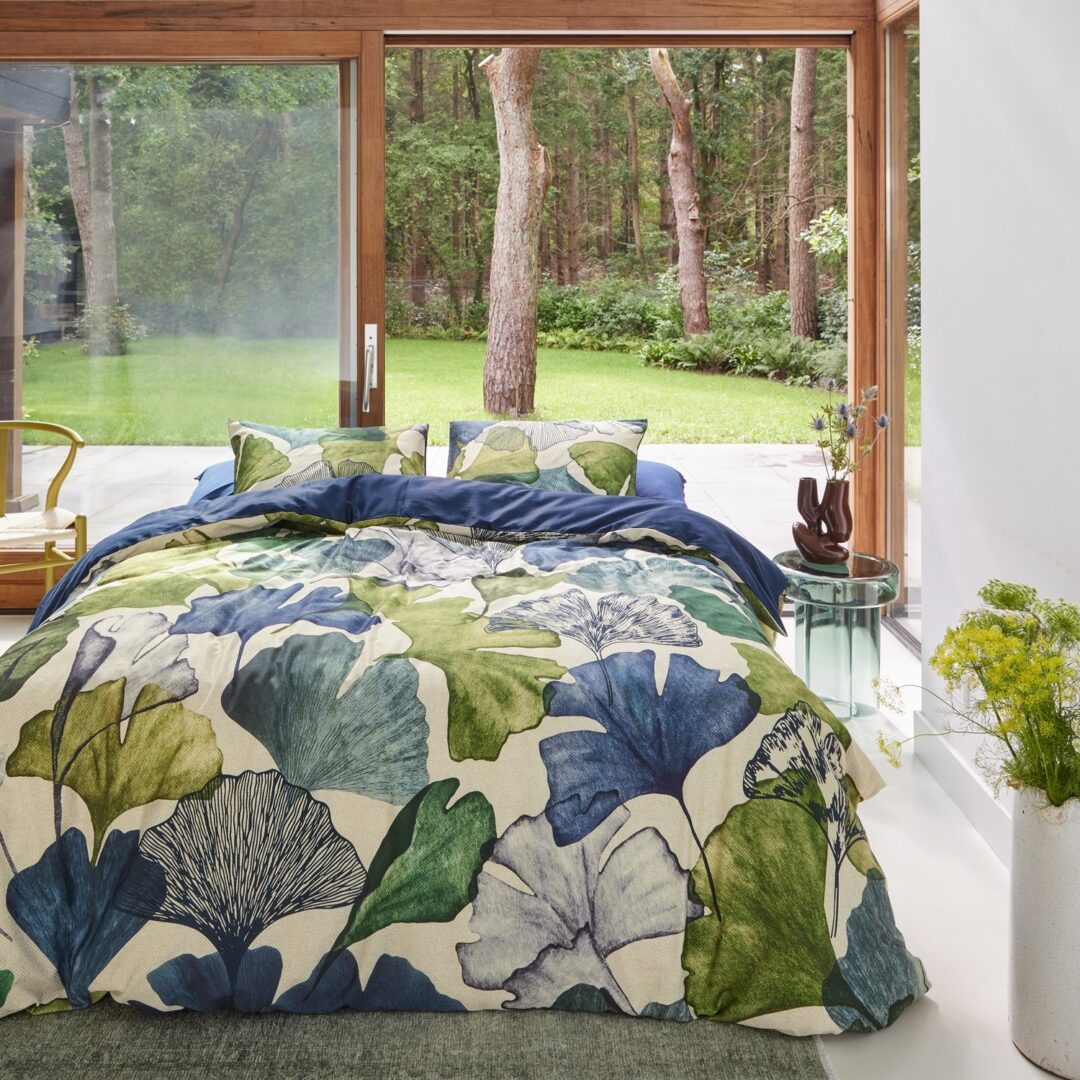 Beddinghouse Sue dekbedovertrek - blauw groen