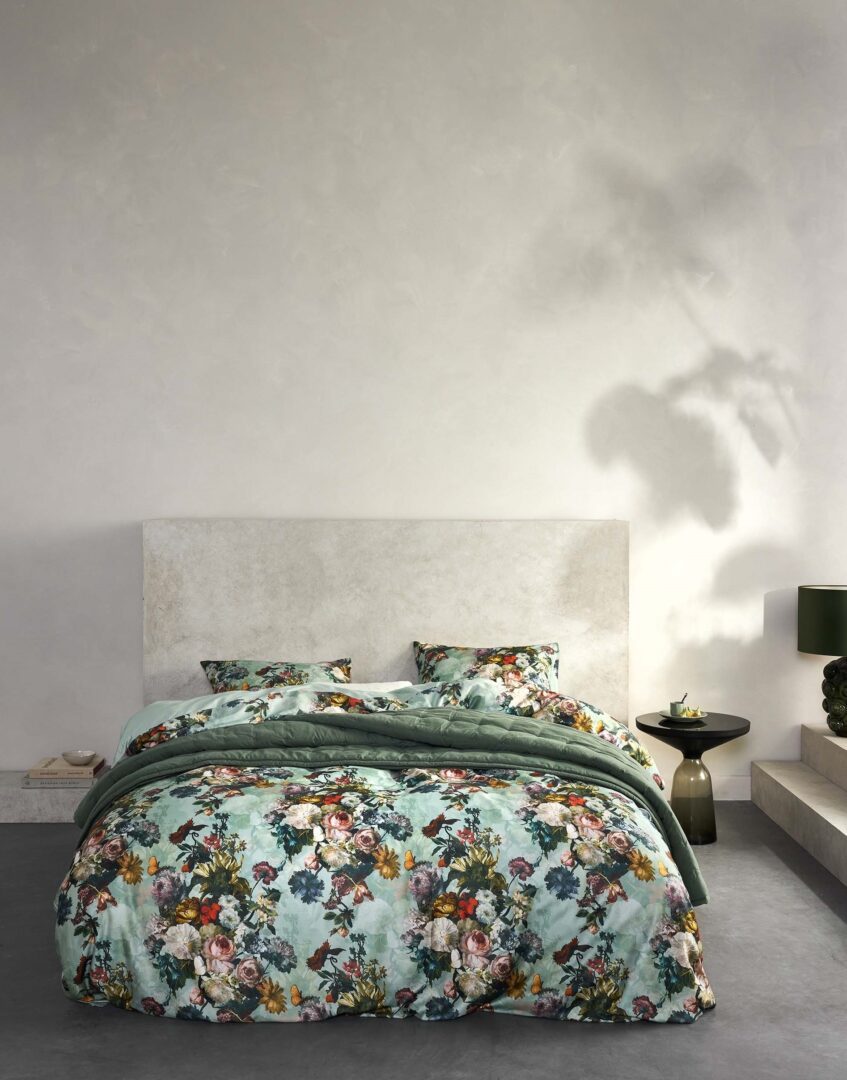 Karli dekbedovertrek - mineral green