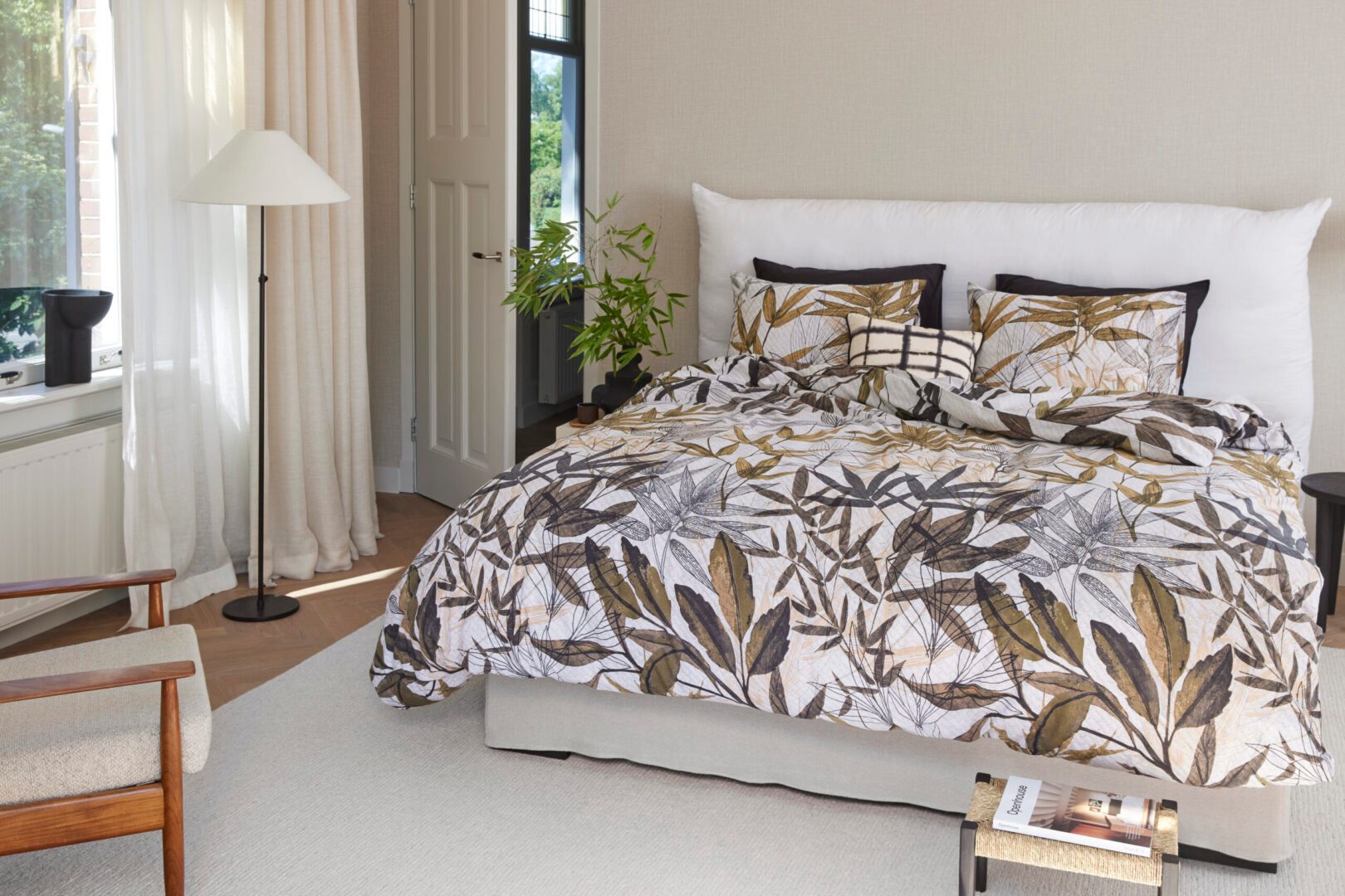 Mya dekbedovertrek - bruin