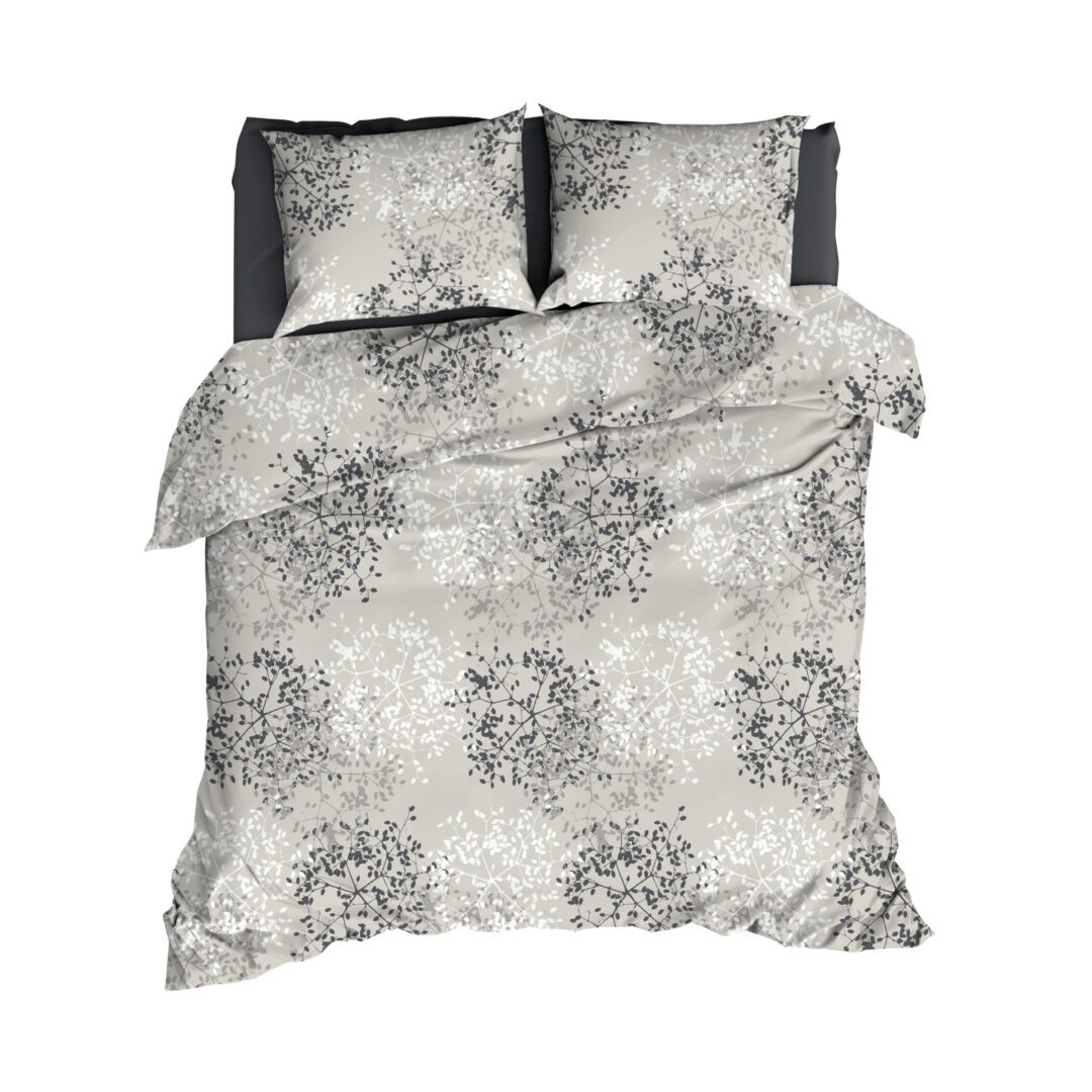 Satin d'Or Bellini dekbedovertrek - grijs