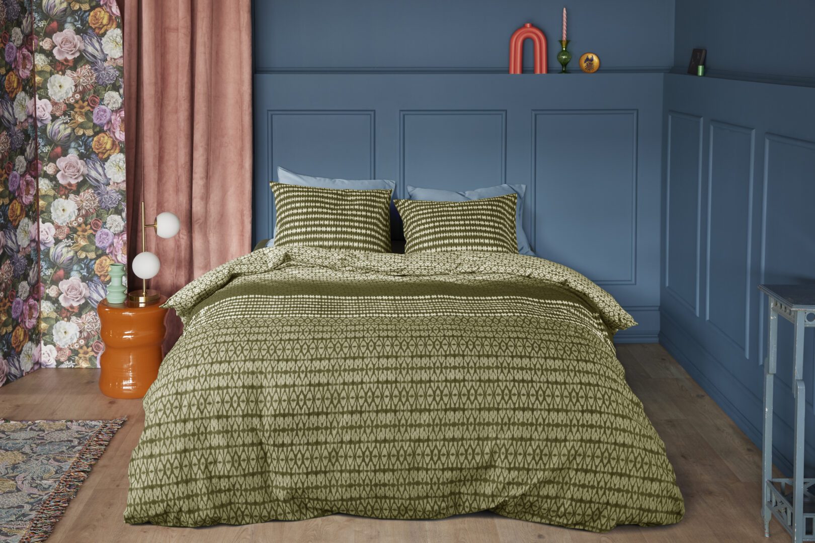 Yori dekbedovertrek - groen