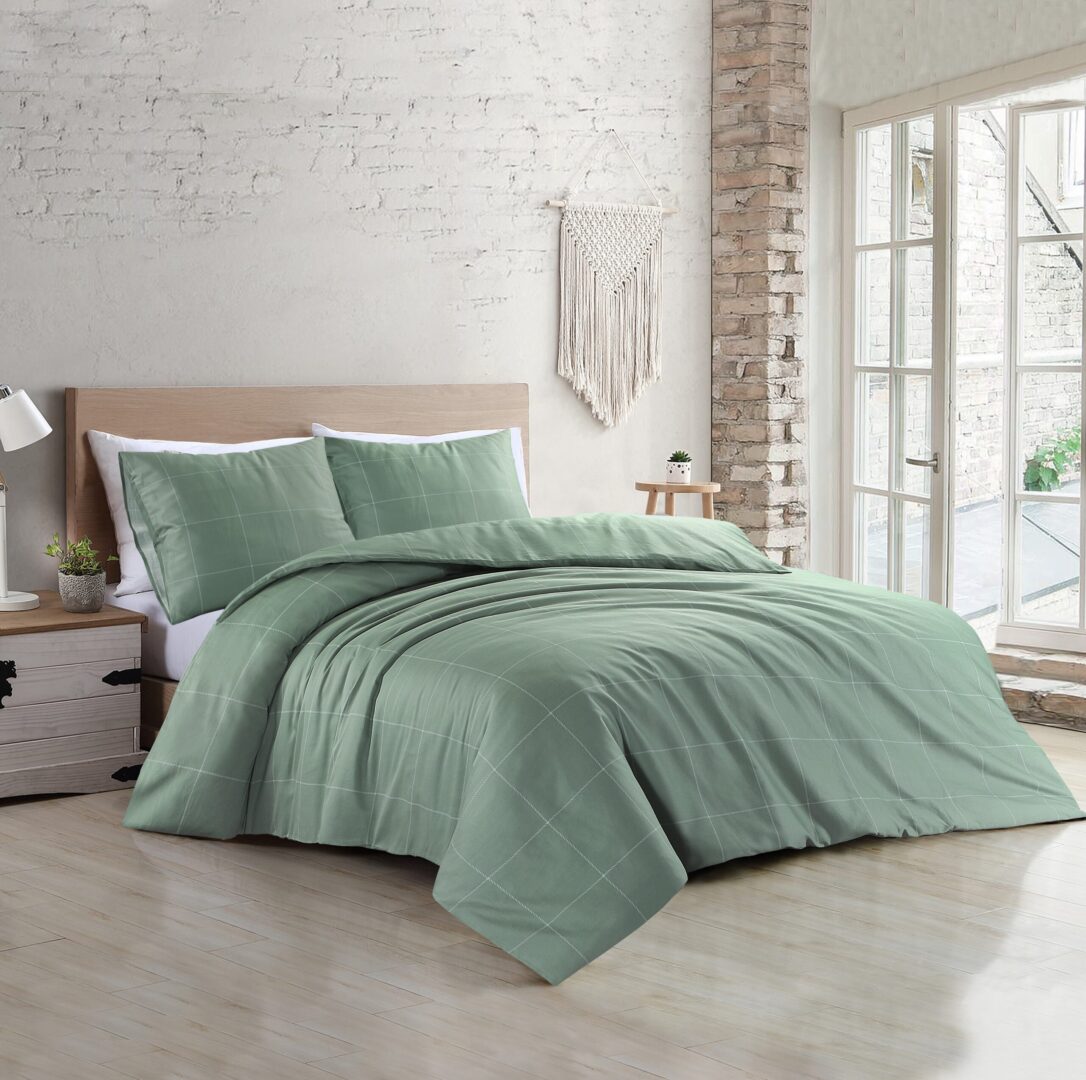 Cadiz dekbedovertrek - green