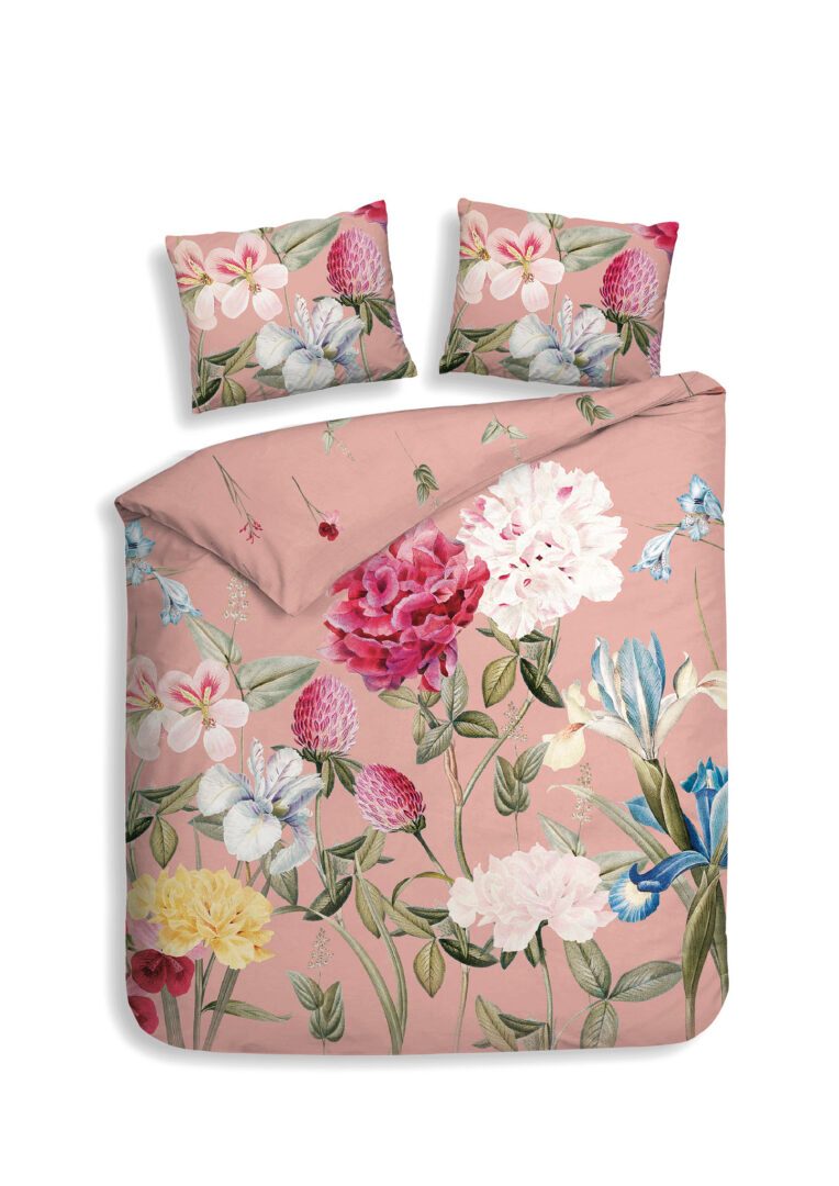 Heckettlane Flores dekbedovertrek - pink