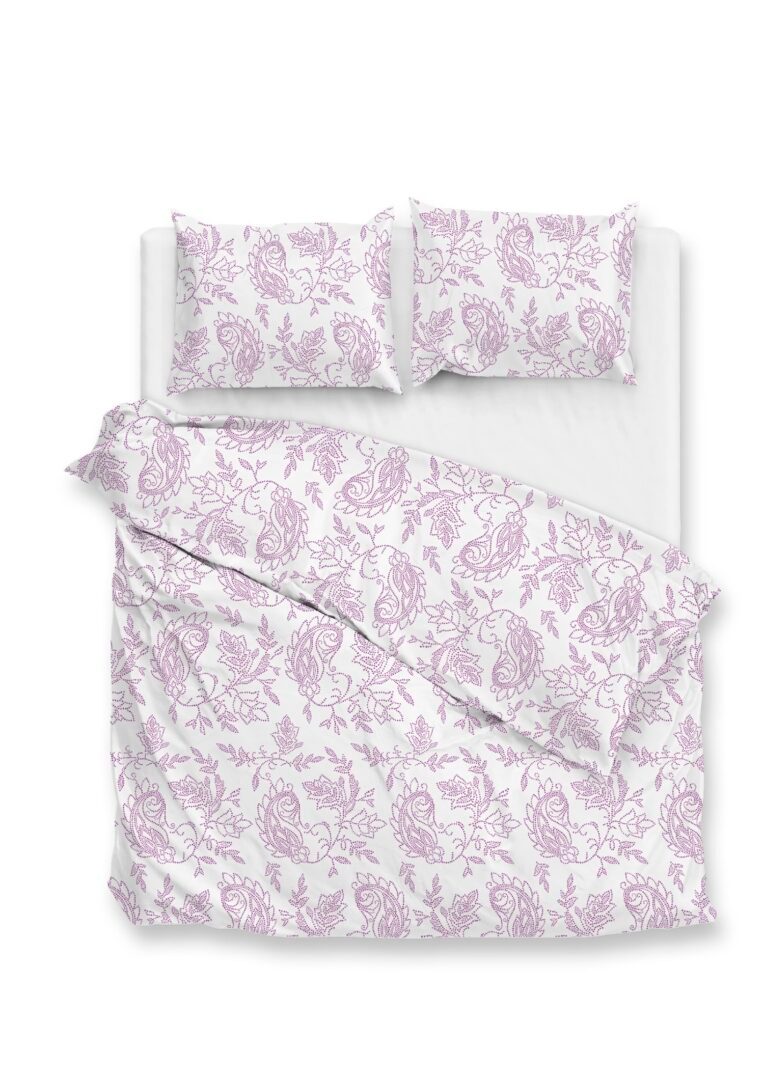 Zohome Indiano dekbedovertrek - lilac-pink