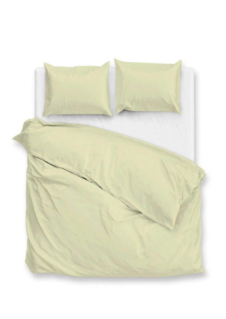 Zohome Percalle dekbedovertrek - aloe-green
