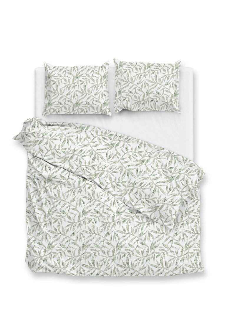 Zohome Ramoscello dekbedovertrek - aloe-green