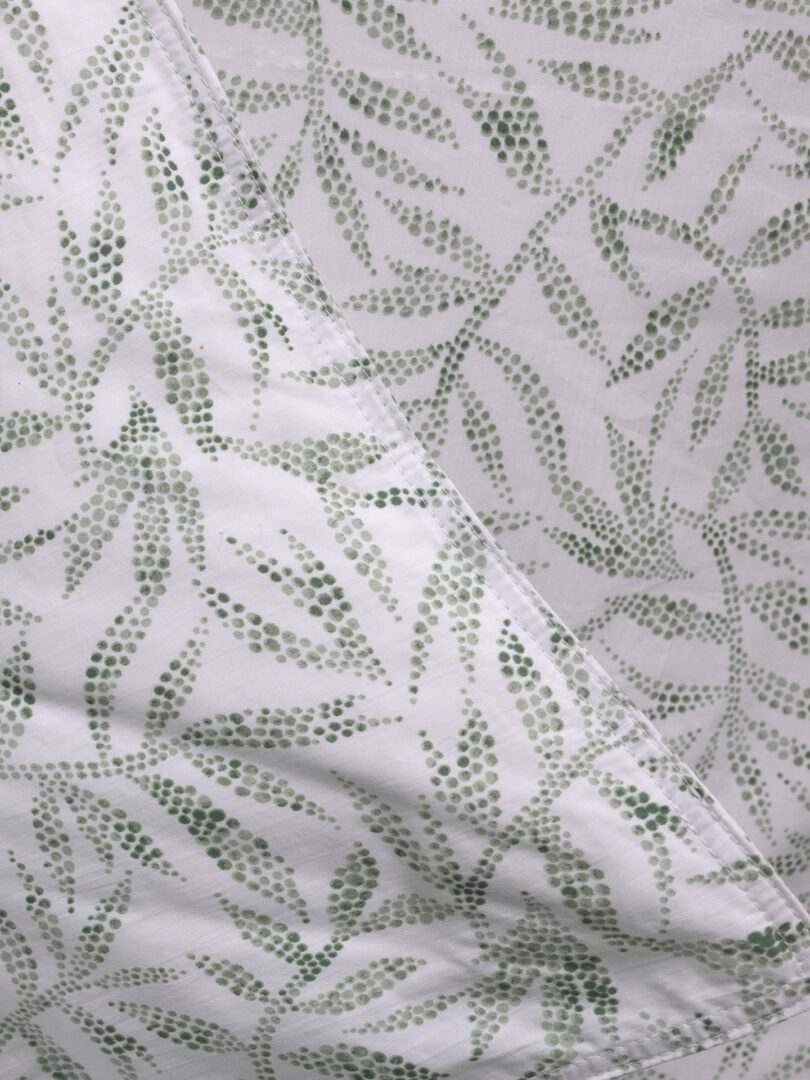 Zohome Ramoscello dekbedovertrek - aloe-green