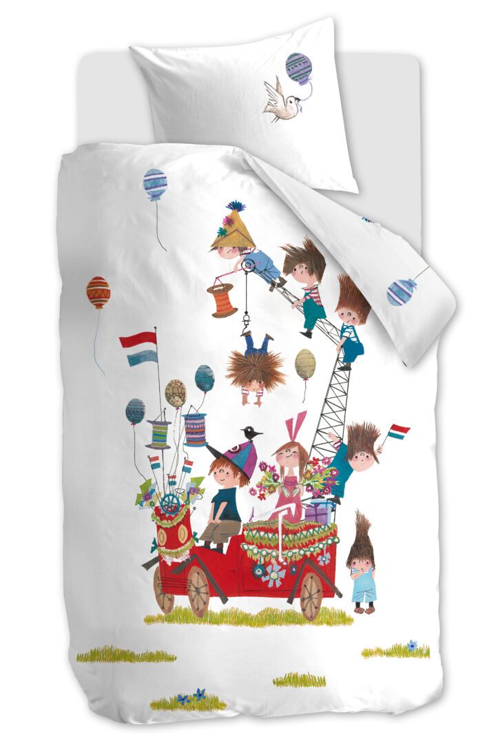Fiep Amsterdam Feestwagen dekbedovertrek - multi