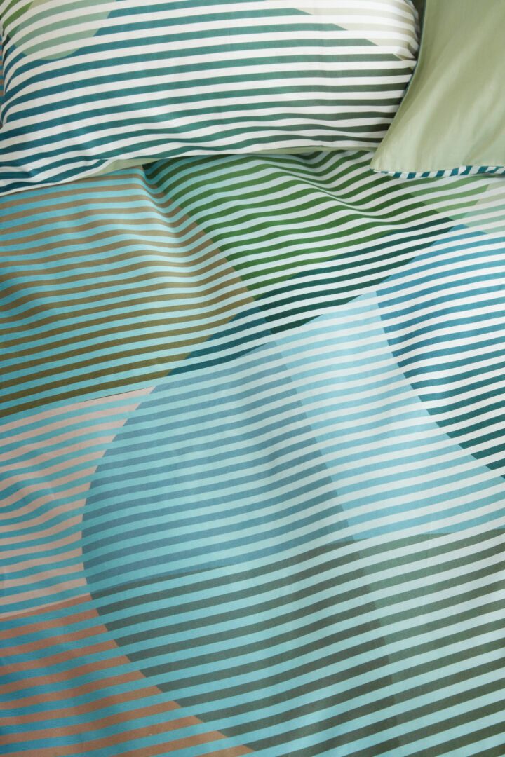 Beddinghouse Prismatic dekbedovertrek - blauw groen