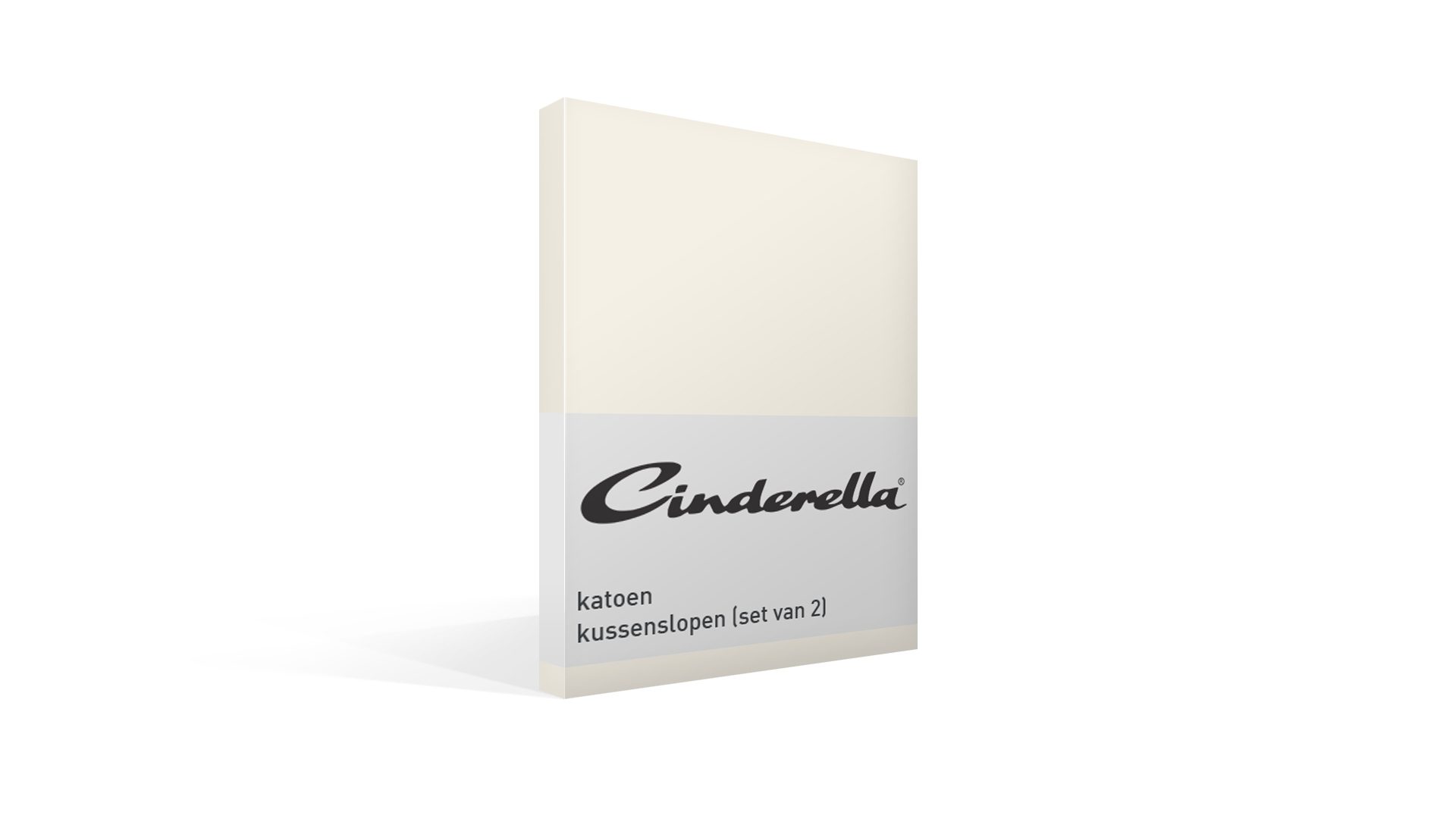Cinderella katoen kussenslopen (set van 2) - ivory