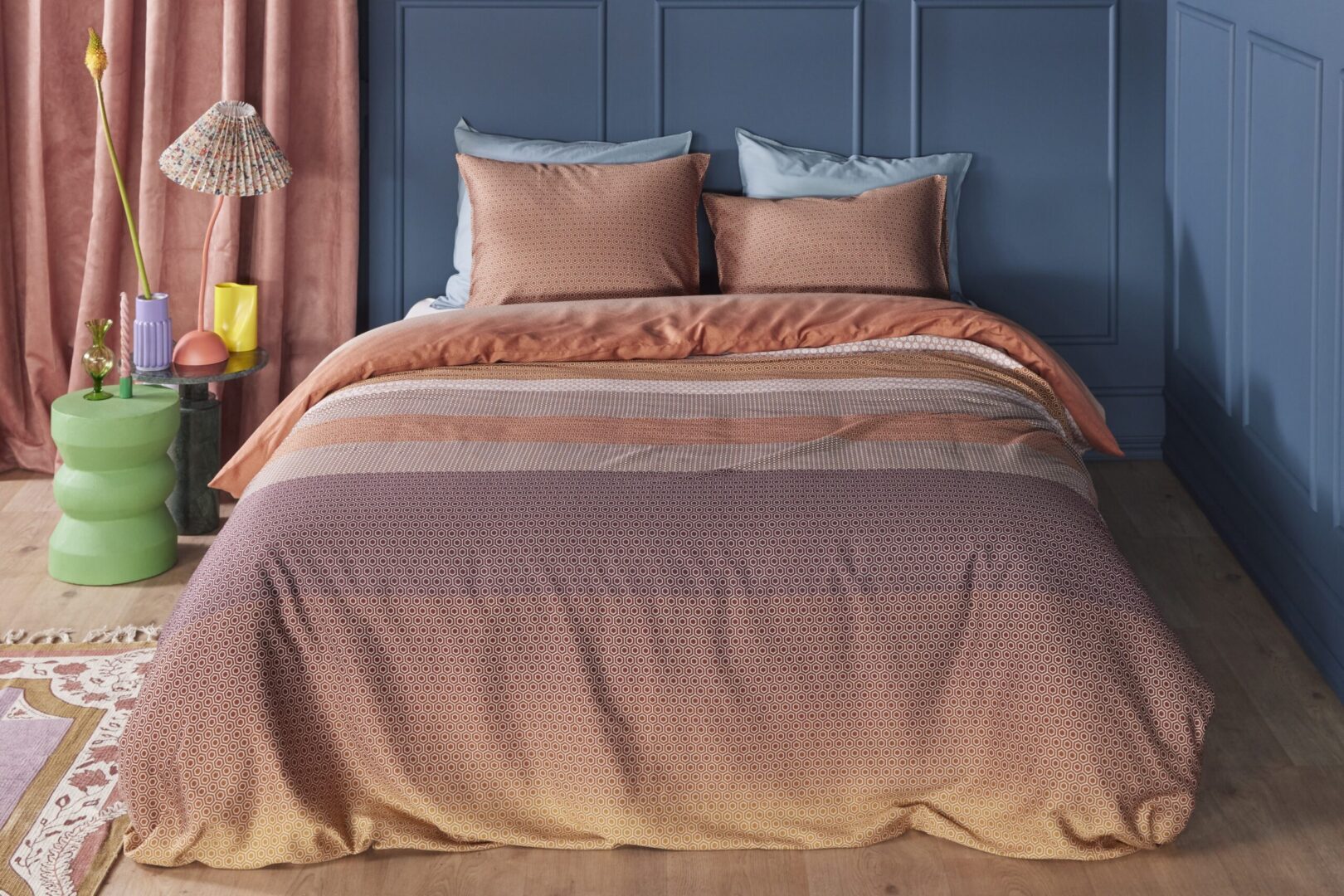 Beddinghouse Theo dekbedovertrek - steenrood