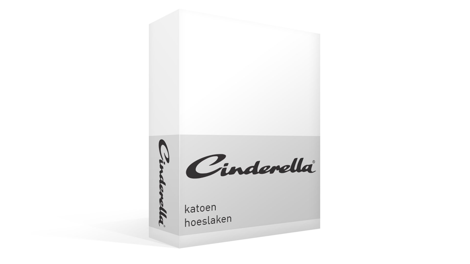 Cinderella katoen hoeslaken - white