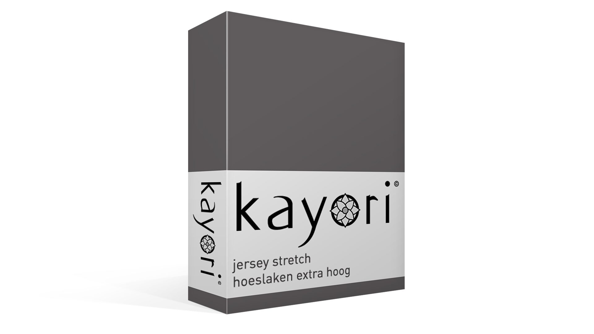 Kayori Shizu jersey stretch hoeslaken extra hoog - antraciet