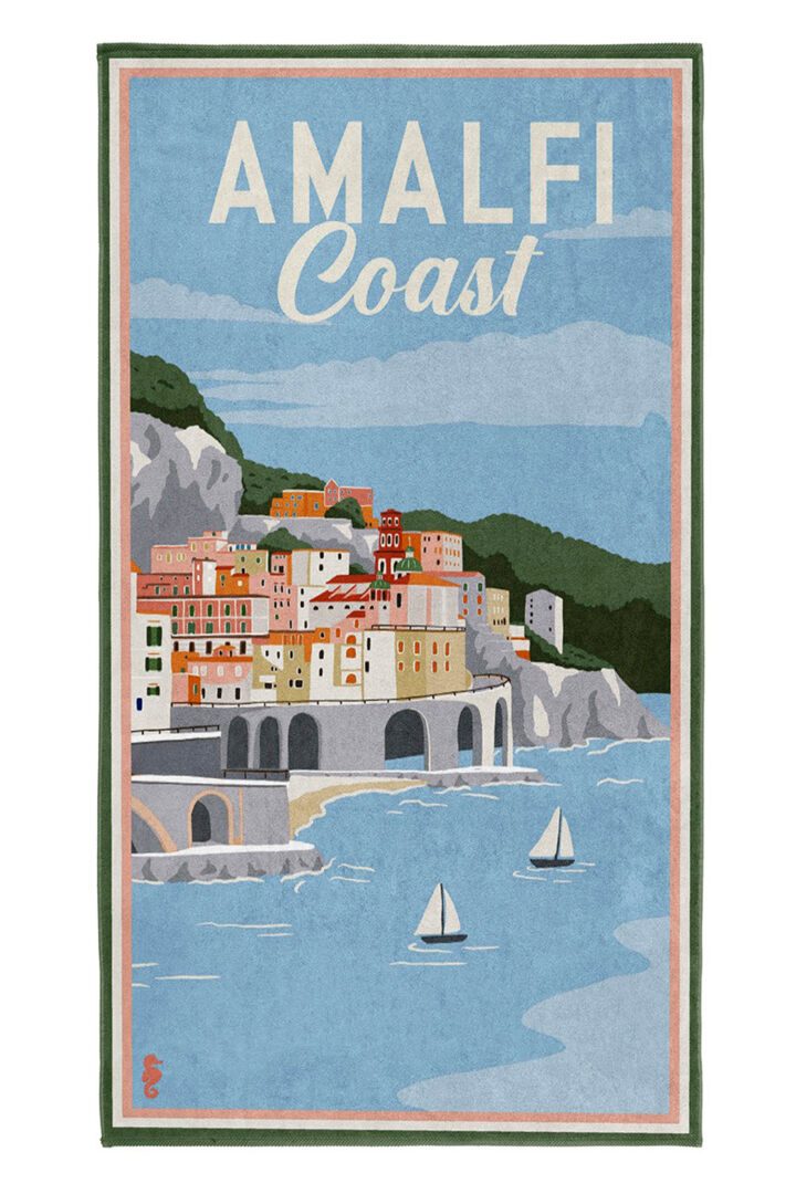 Seahorse Amalfi strandlaken - blue