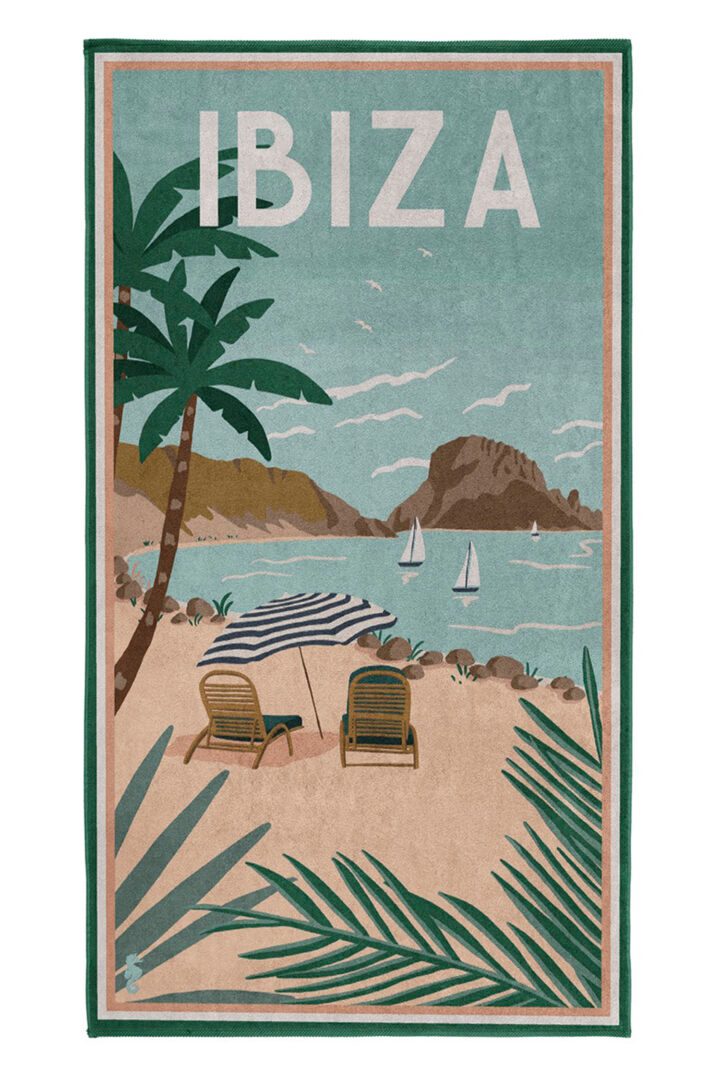 Seahorse Ibiza strandlaken - green