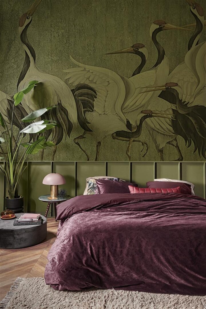 At Home Forgotten dekbedovertrek - aubergine