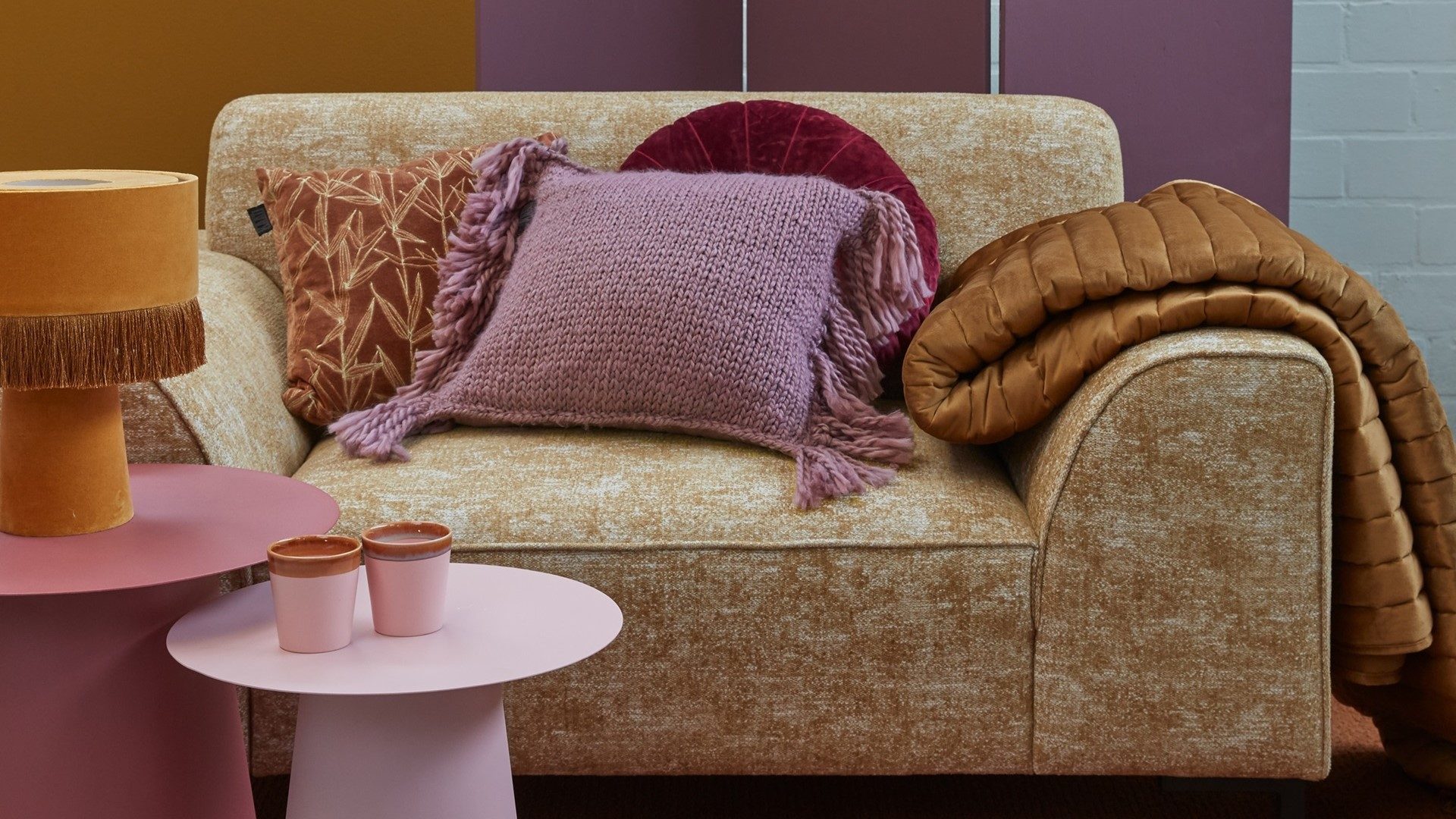 KAAT Amsterdam Confer bedsprei - gold