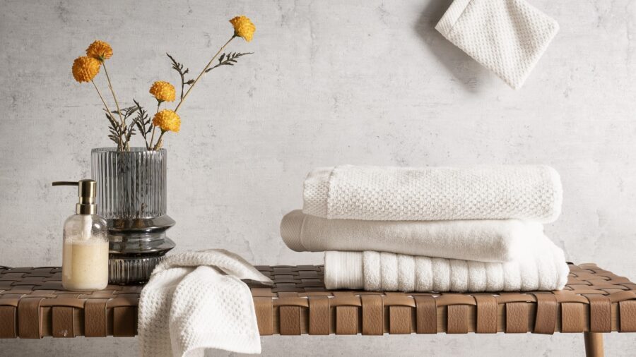 Een zacht momentje met het badtextiel van Heckettlane