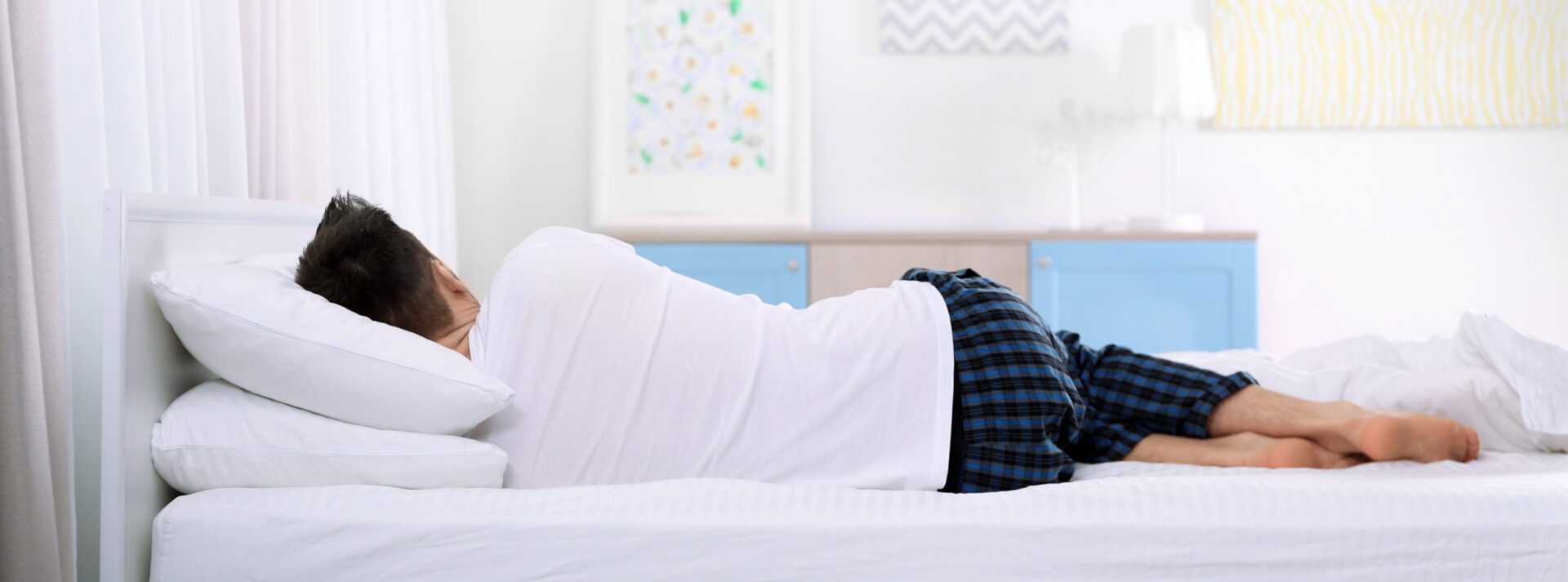 Foto van een voorbeeld hoe apart slapen