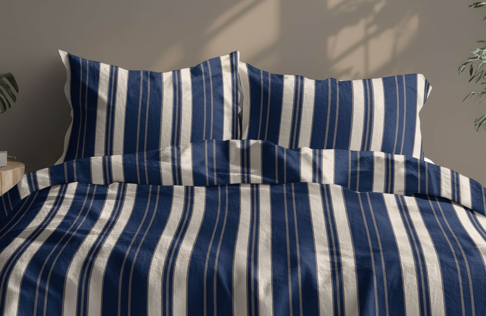 Romanette Florian dekbedovertrek navy