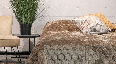 Bedsprei taupe