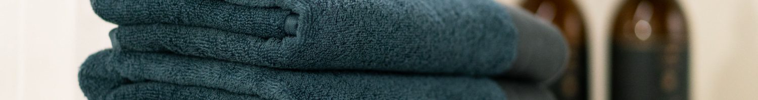 Blauw badtextiel