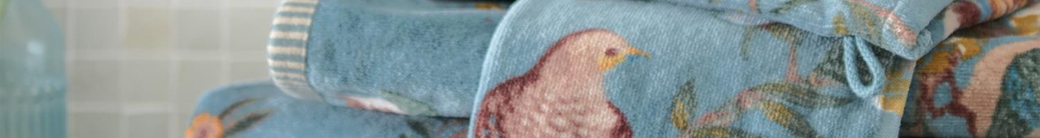 Blauw badtextiel