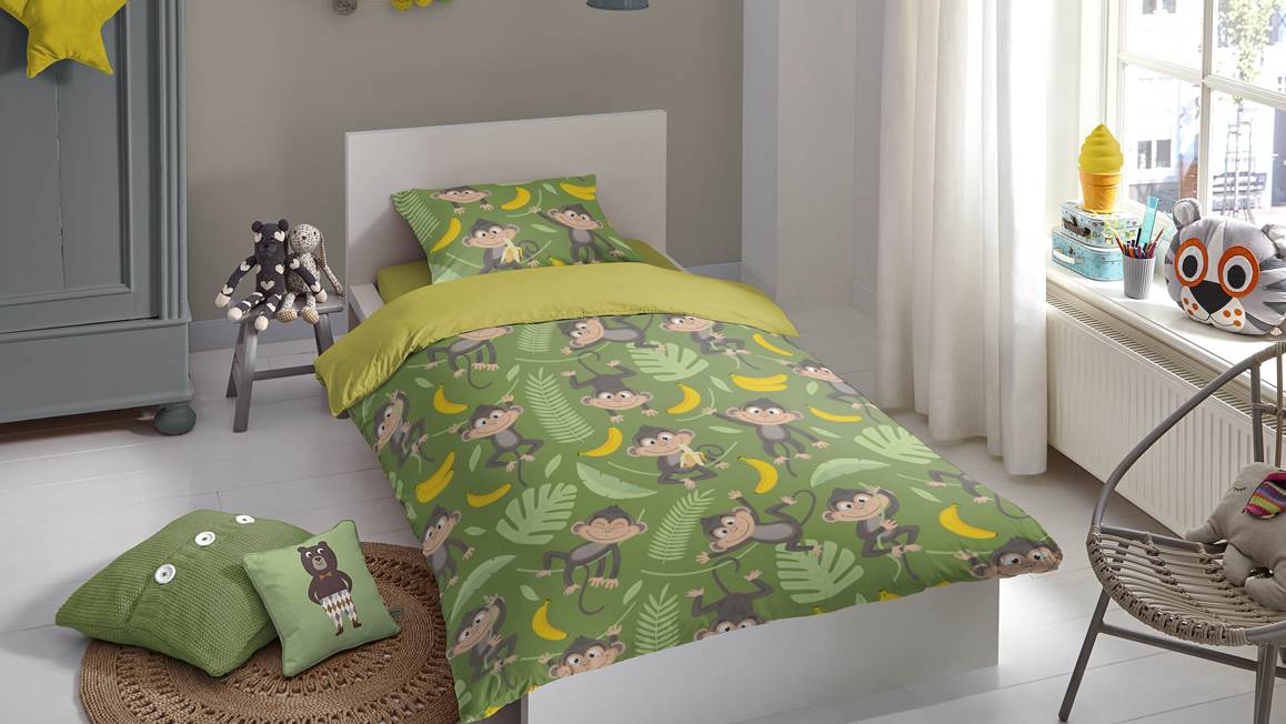 Good Morning Monkey dekbedovertrek
