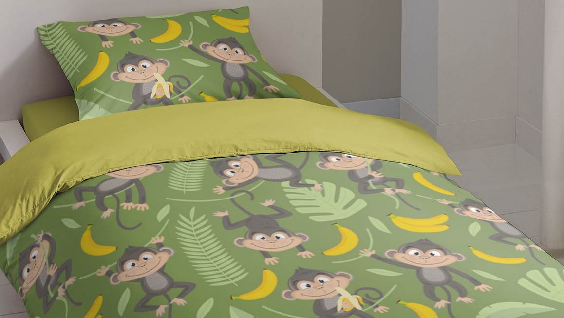 Good Morning Monkey dekbedovertrek