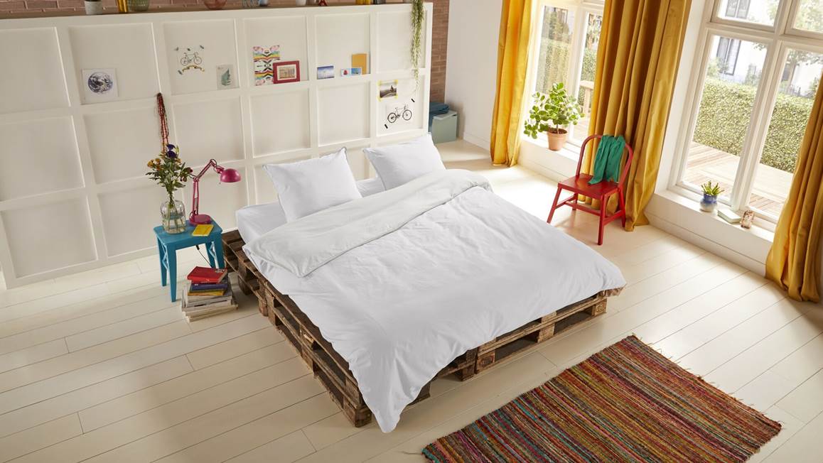 HIP Collection Uni Satin dekbedovertrek